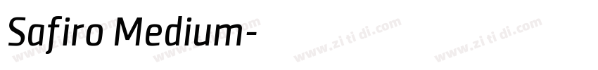 Safiro Medium字体转换